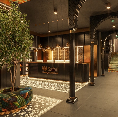 Wnętrza restauracji i spa w Siemianowicach Śląskich